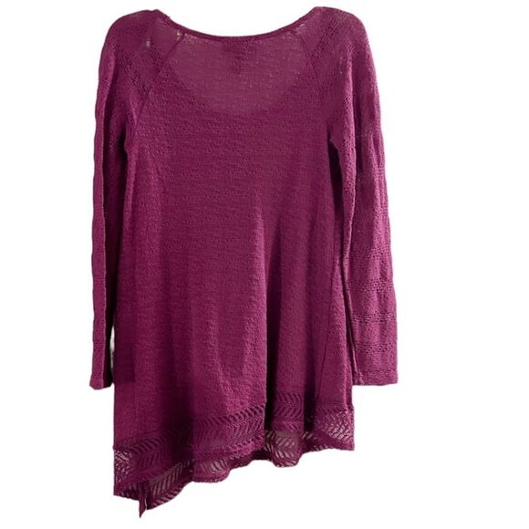 NEW Jessica Simpson Asymmetrical Purple Pink Sweater Size XS - Picture 2 of 9